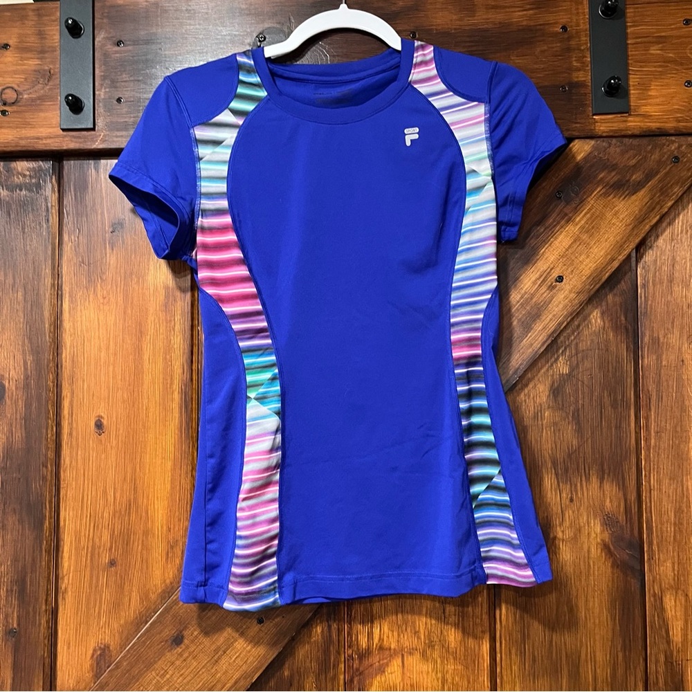Fila electric blue workout top